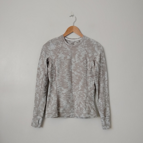 Lululemon Its Rulu Run Long Sleeve Shirt Data Rush Jacquard Size 6 - Picture 5 of 16